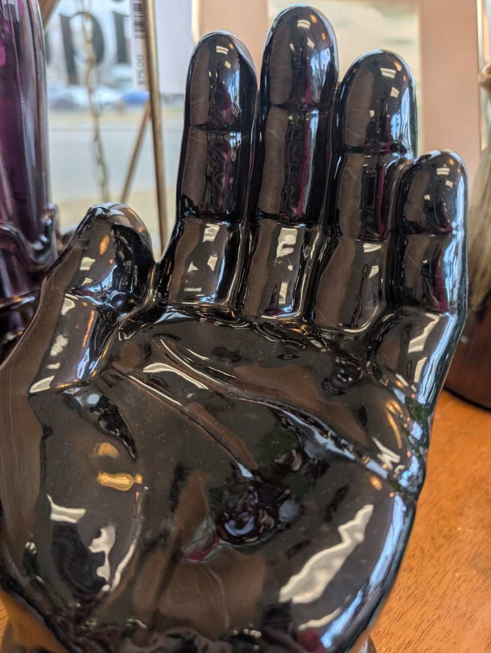 Large Black Pottery Hand|11611