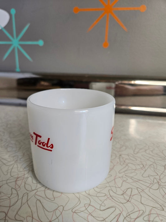 RARE Snap-On Federal Mug, Vintage, Glass,  Milk Glass Mug, Coffee Mug