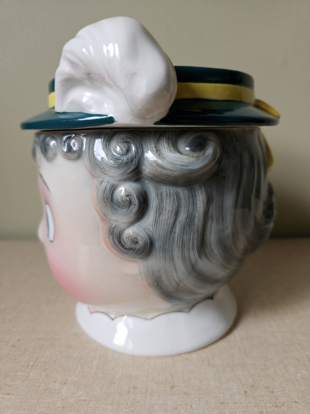 PY Japan Lady in Hat Cookie Jar|12719