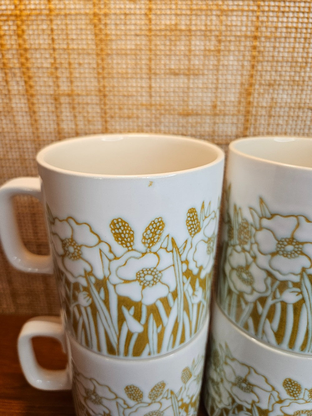 White Fleur Hornsea Mugs|12583