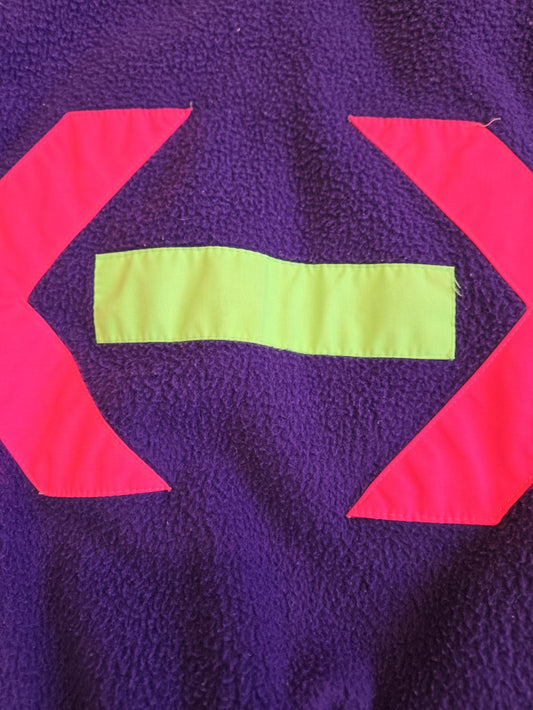 Purple (Neon Pink & Green) Fleece Pullover|10534