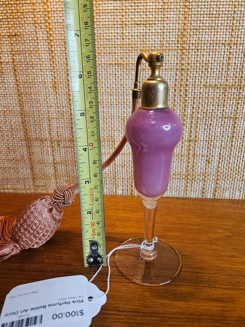 Pink Perfume Bottle Art Deco|12818