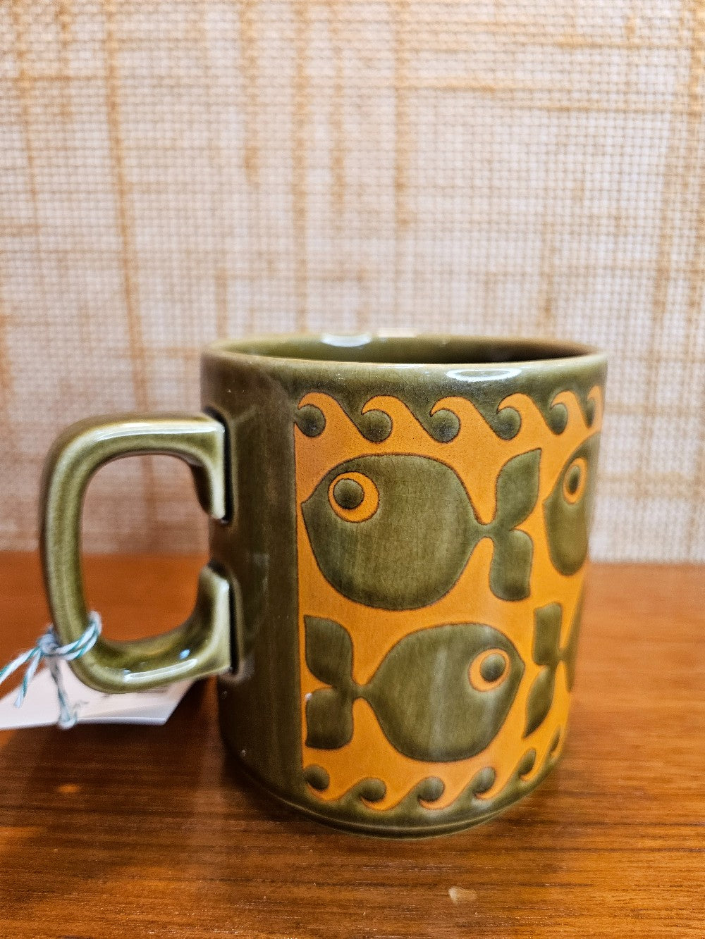 John Clapisson Hornsea Coffee Mug - Green & Orange Fish|12630