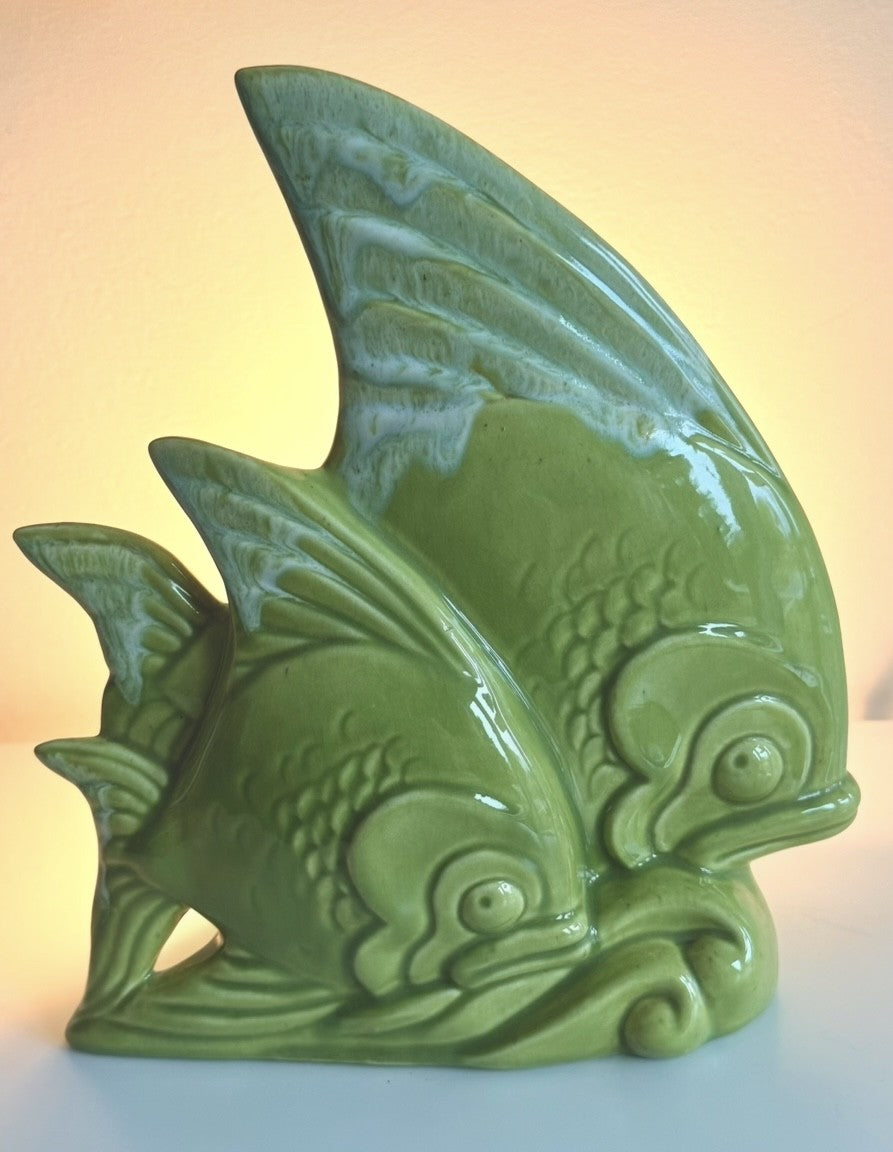 Ceramic Fish Planter Lamp by Gilner Pottery, 1950s|11111