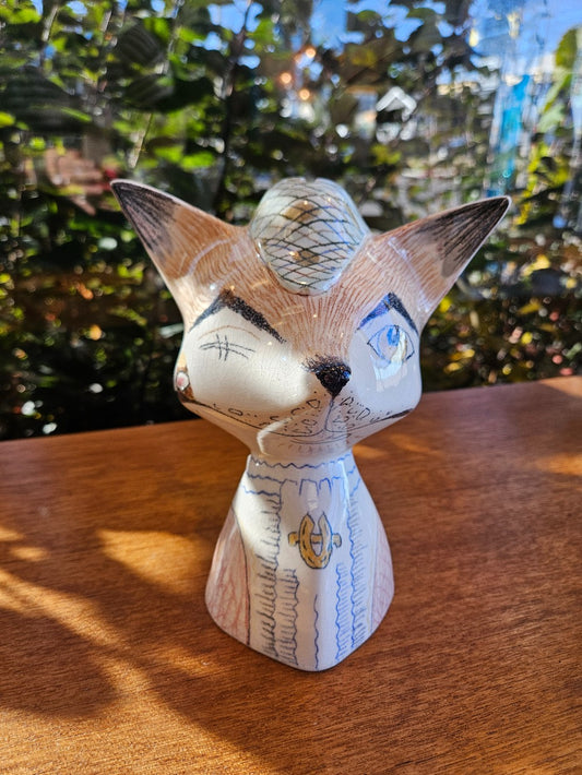 RARE Beswick Ceramic Kitschy Fox Coin Bank|10238