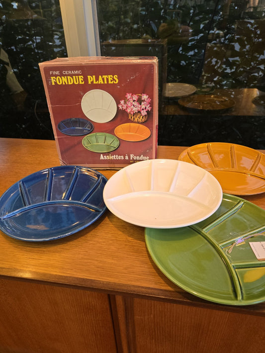 Fondue Plates - Set of 4|10620