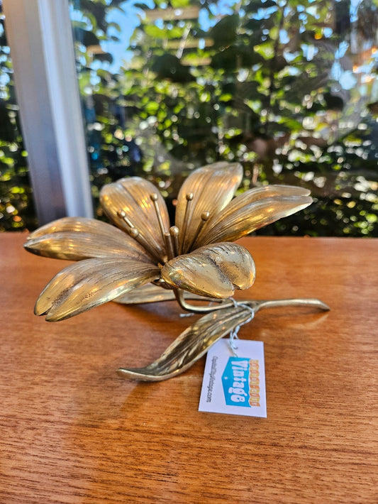 RARE Brass Flower Petal Ashtray|10143