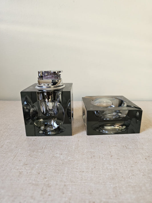 Murano Glass Table Lighter & Ashtray|9905