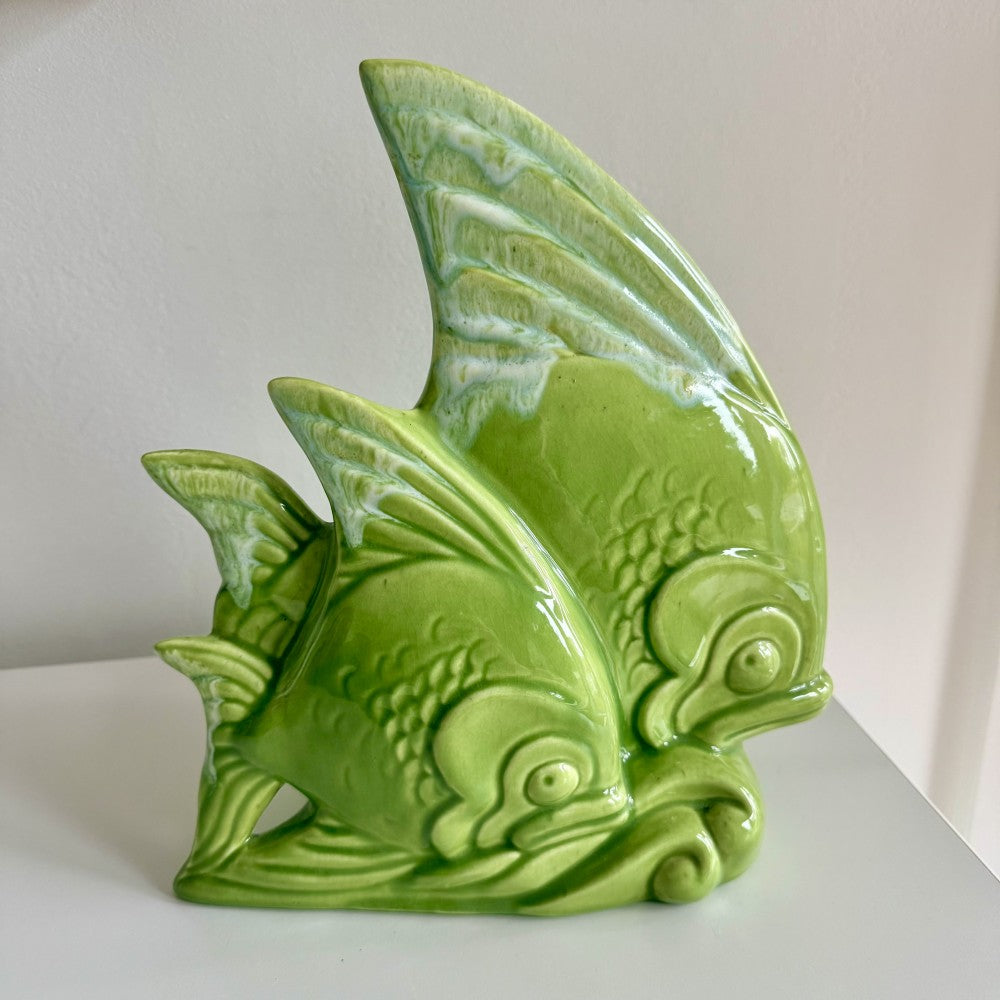 Ceramic Fish Planter Lamp by Gilner Pottery, 1950s|11107