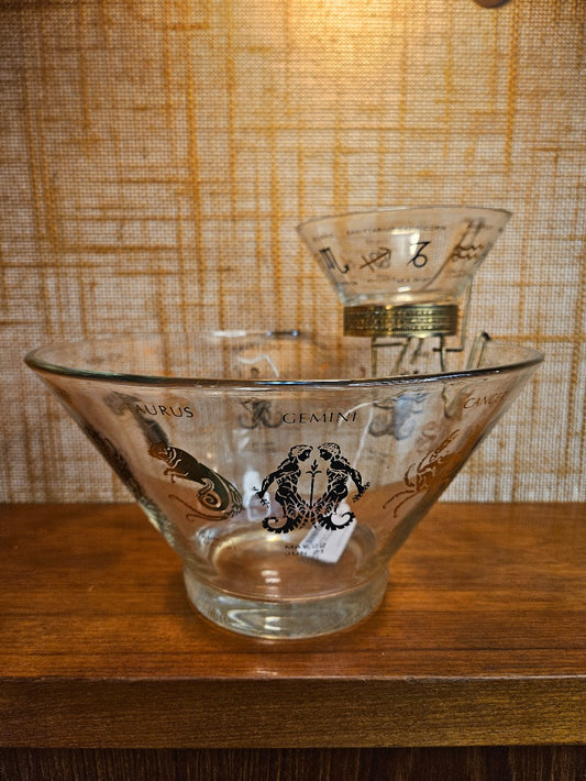 Anchor Hocking Zodiac MCM Chip & Dip Set with Bracket|12532