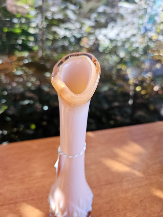 1970s Fenton Lily of the Valley Bud Vase|10221