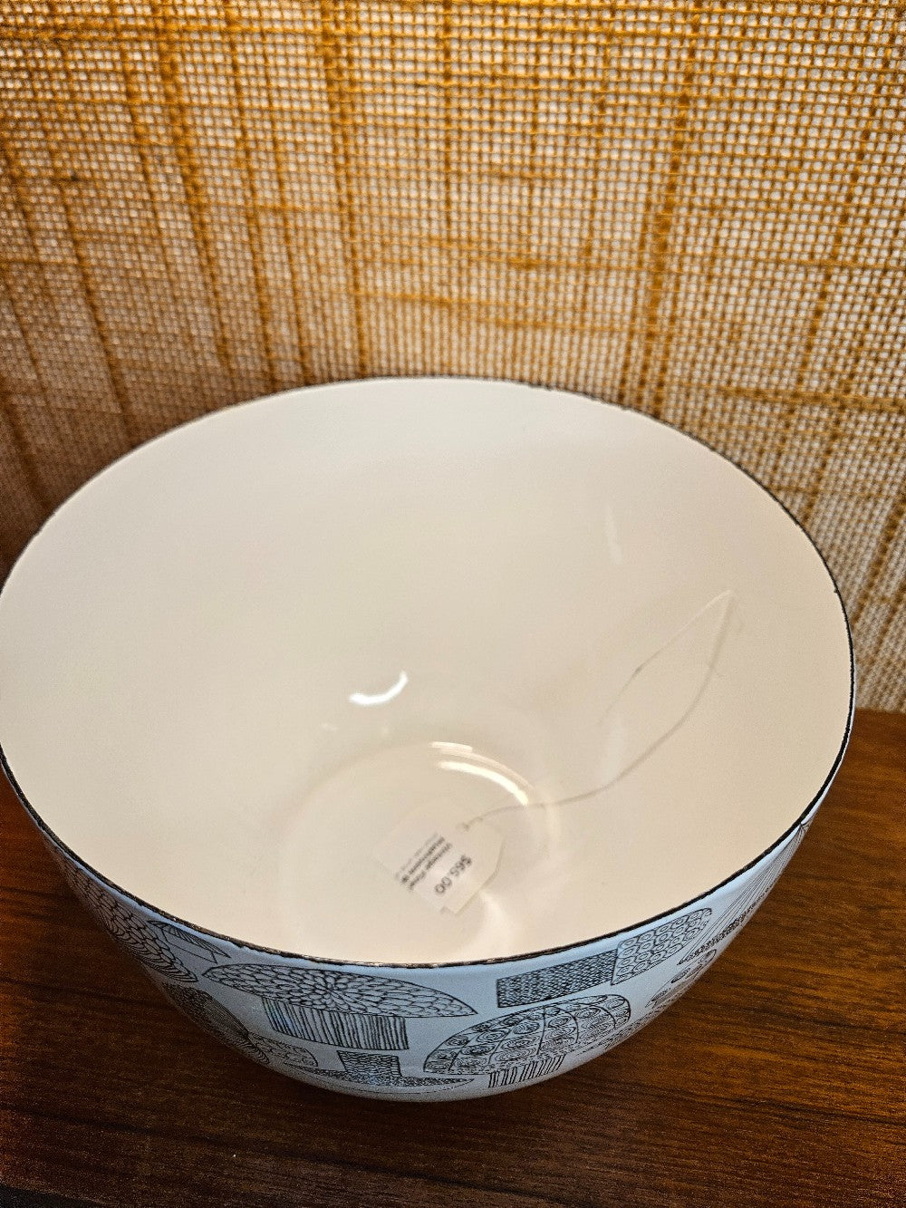 Vintage Finel Arabia Enamel Mushroom Bowl|12553