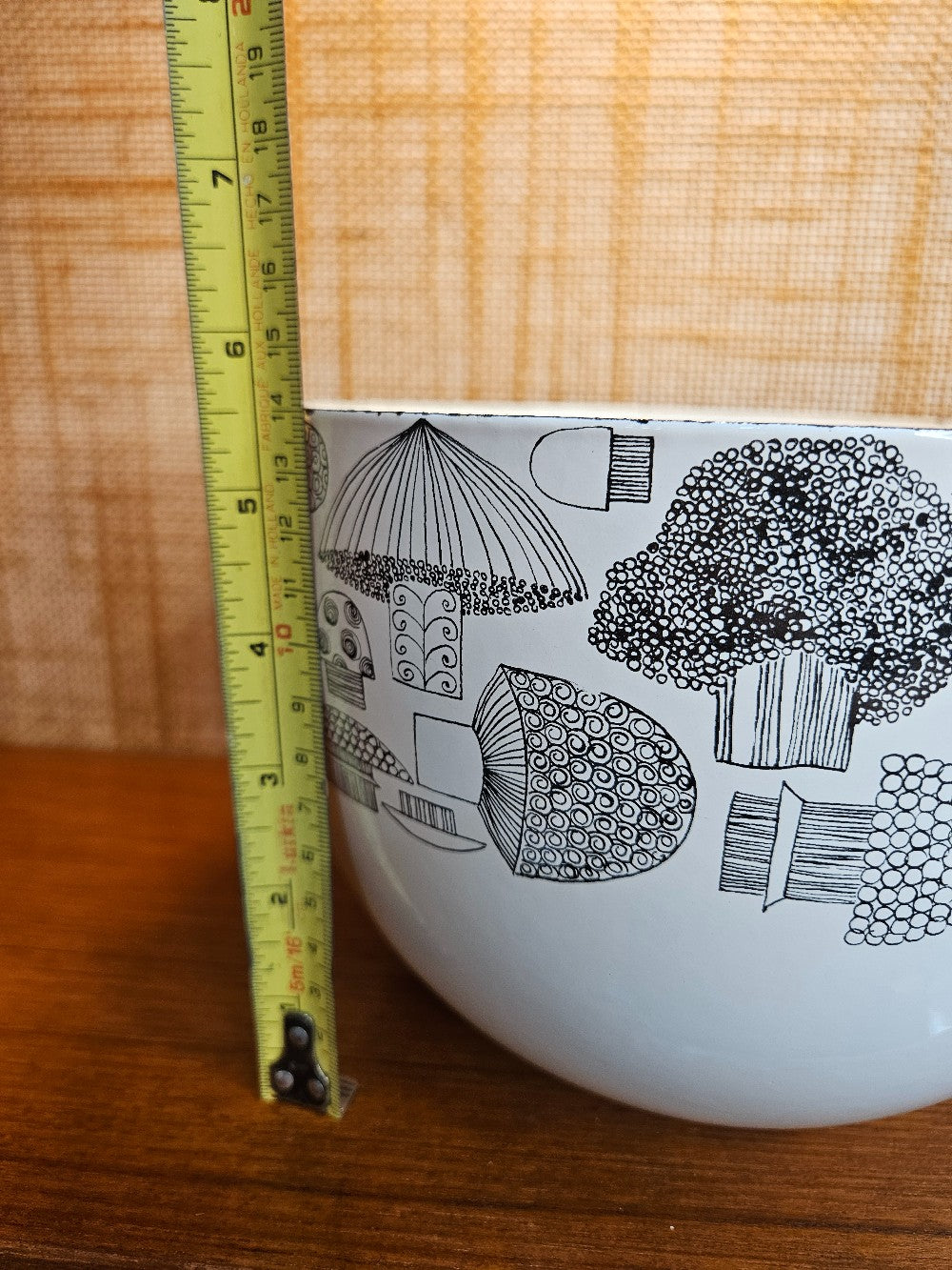 Vintage Finel Arabia Enamel Mushroom Bowl|12550