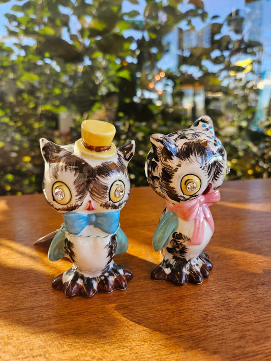 Mr & Mrs Dainty Owl Salt and Pepper|10276
