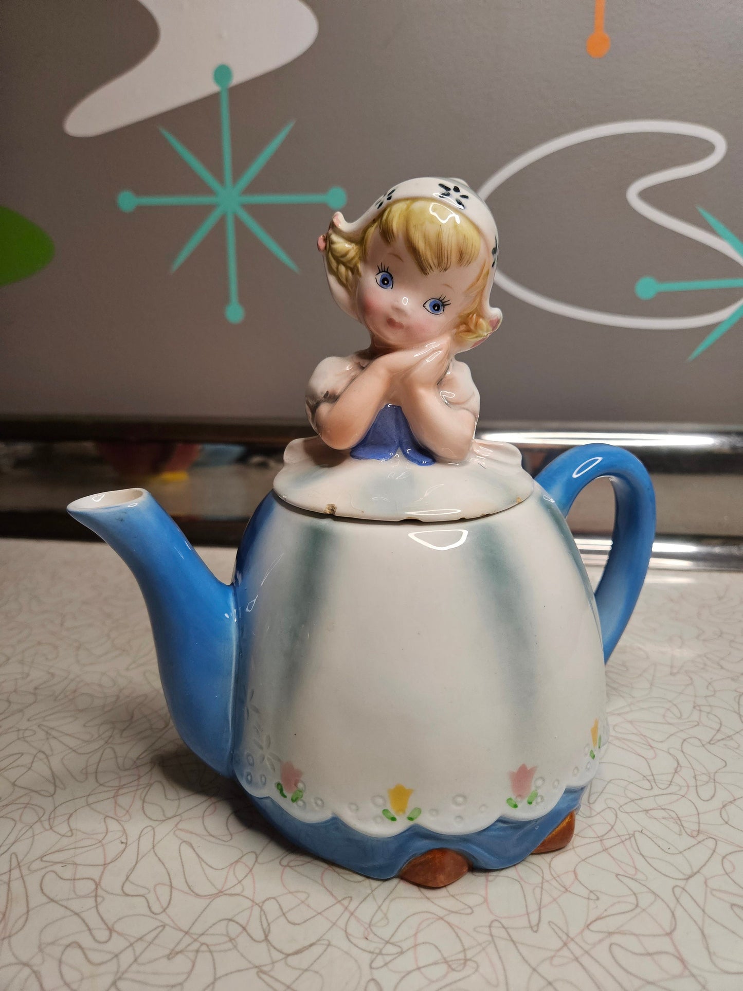 Dutch tea pot KITSCH  Vintage , Tea Pots, Collectible, Kitschy, Anthropomorphic, PY, Napco, Japan, Lefton