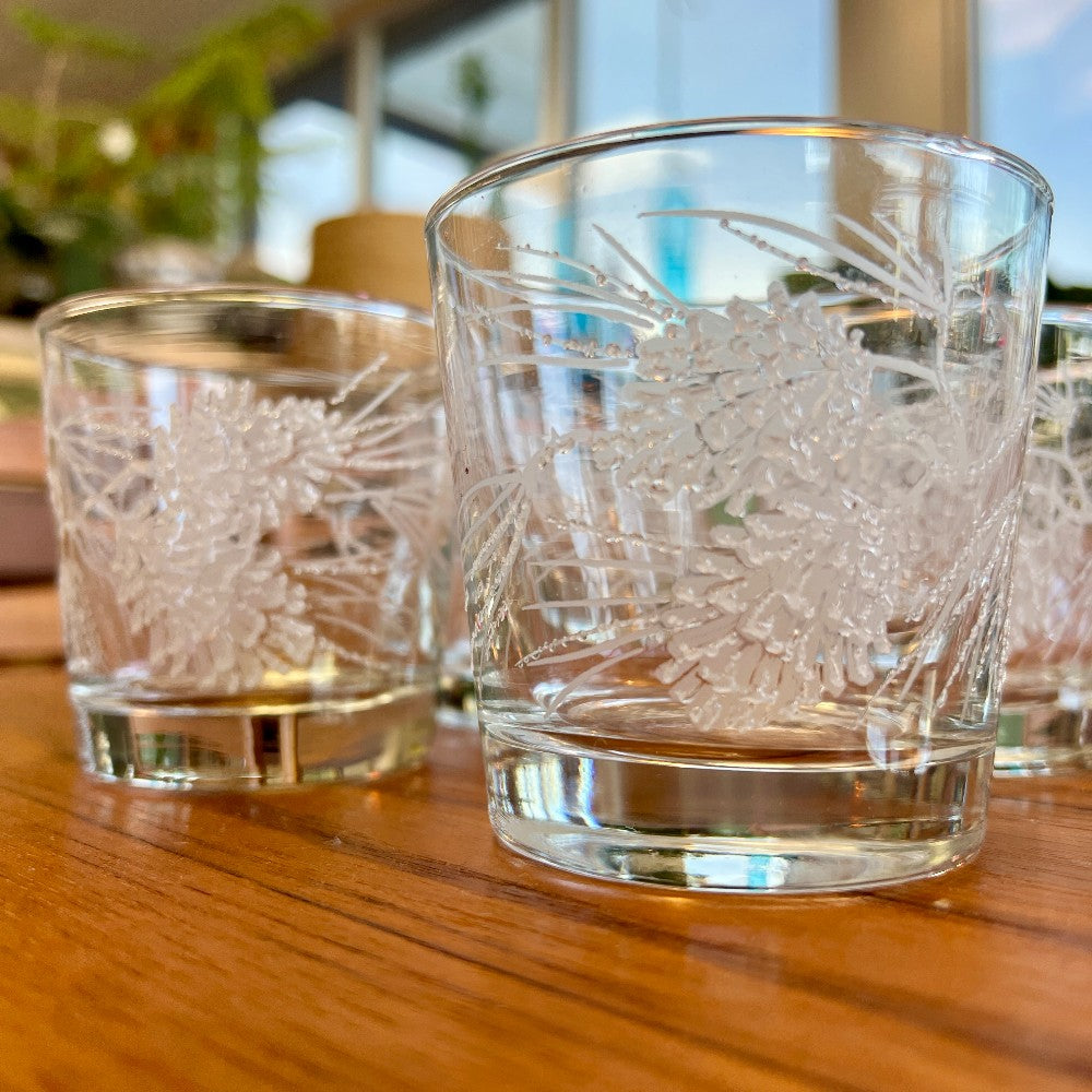 Libbey Frosted Pinecone Glasses, set of 6 in box|12944