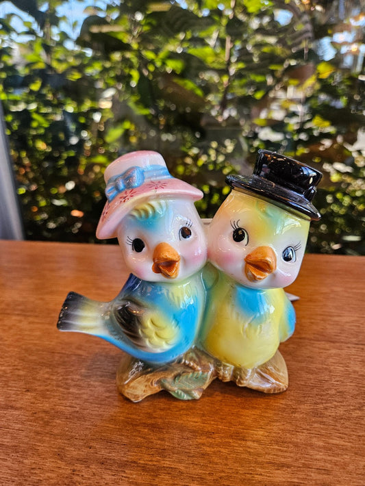 Very Rare Mr and Mrs Bluebird Planter|10177