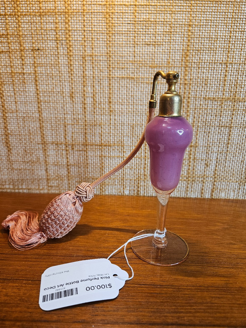 Pink Perfume Bottle Art Deco|12819