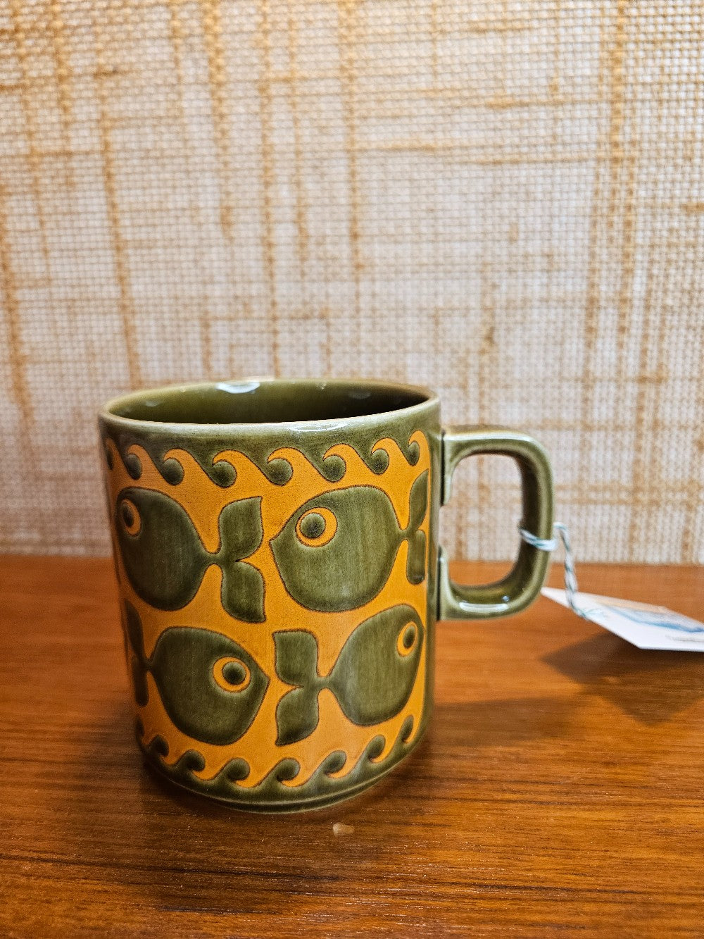 John Clapisson Hornsea Coffee Mug - Green & Orange Fish|12634