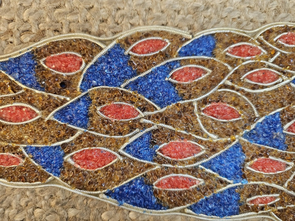 Crushed Lucite Peacock Wall Hanging|9913