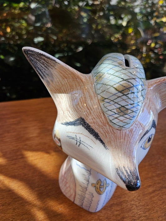 RARE Beswick Ceramic Kitschy Fox Coin Bank|10237