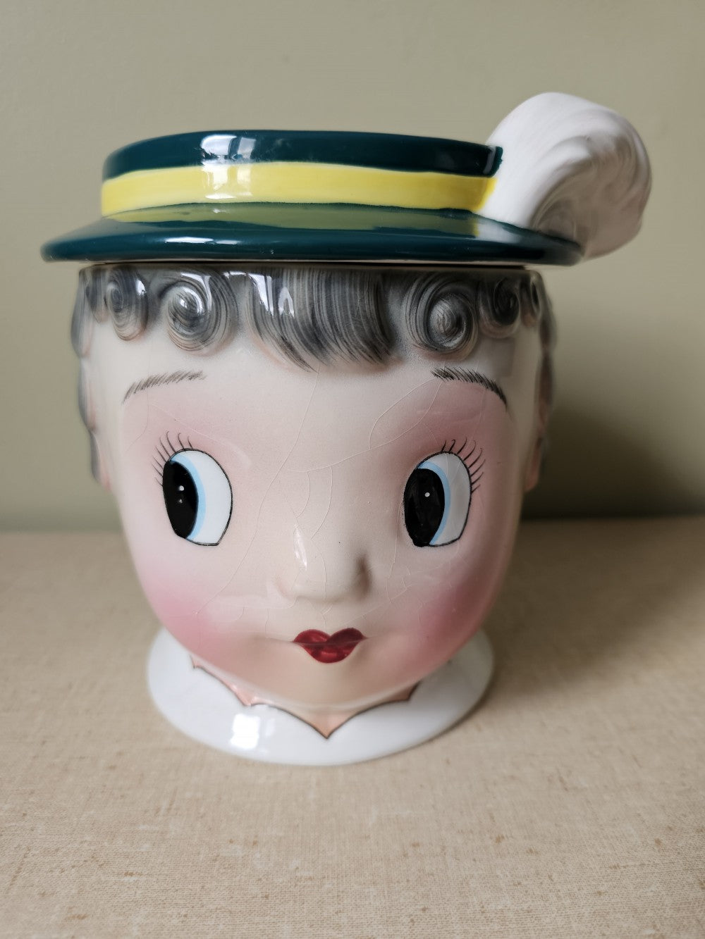 PY Japan Lady in Hat Cookie Jar|12717