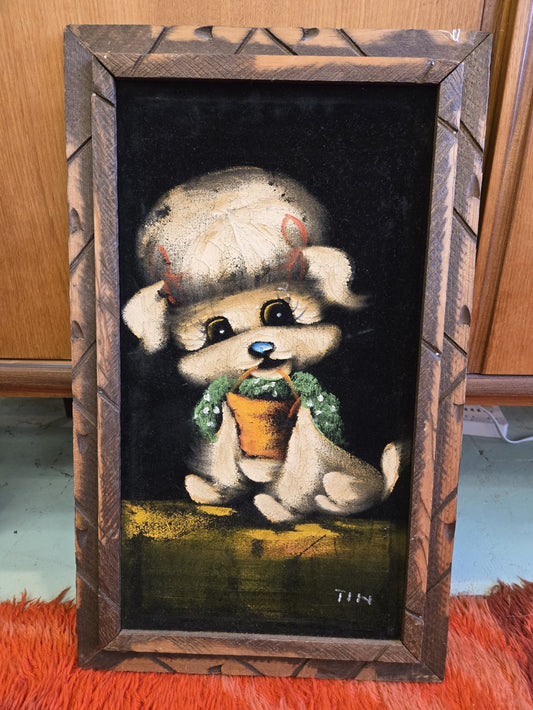 Velvet Puppy Painting|10578