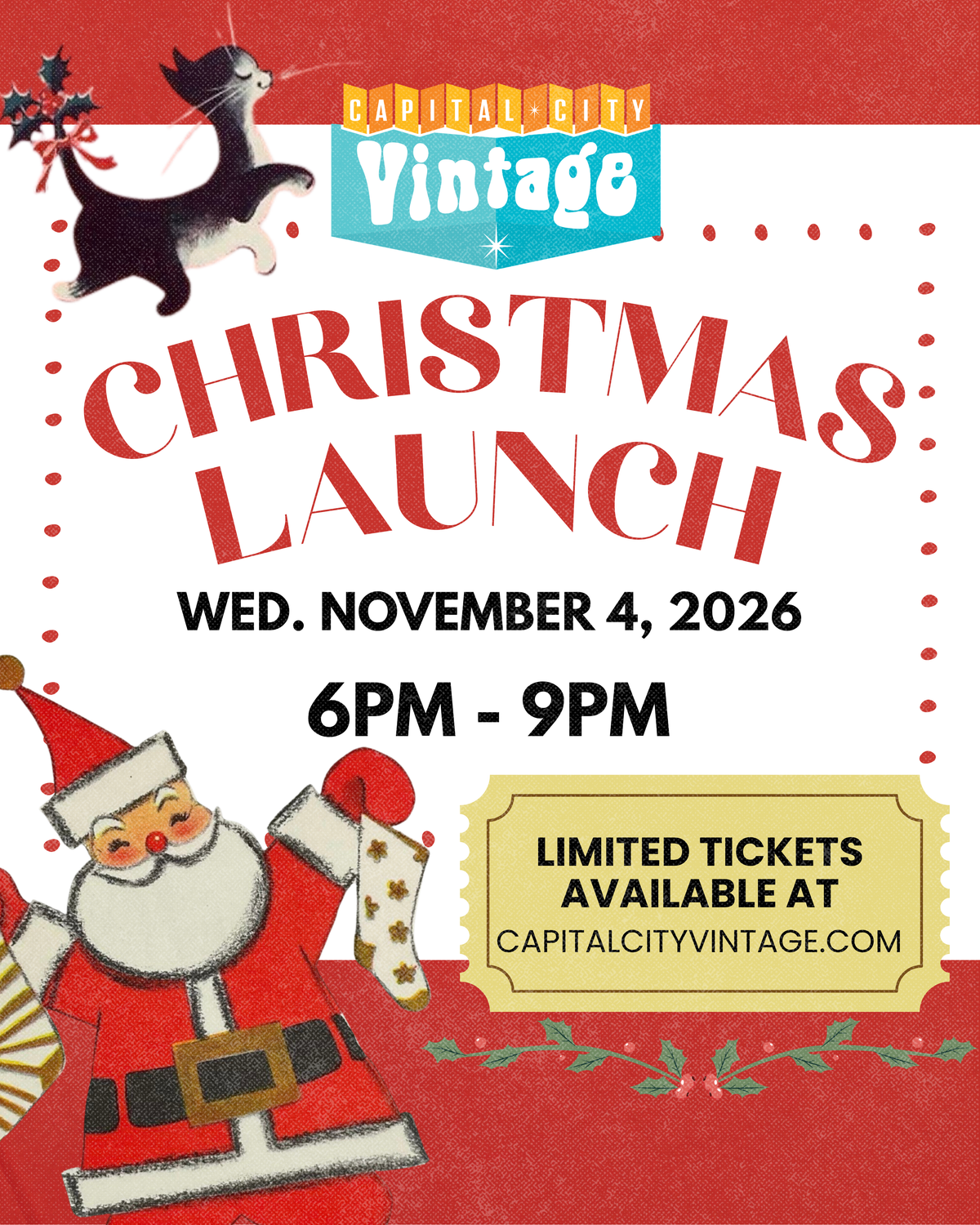 THE VINTAGE CHRISTMAS LAUNCH IS BACK!