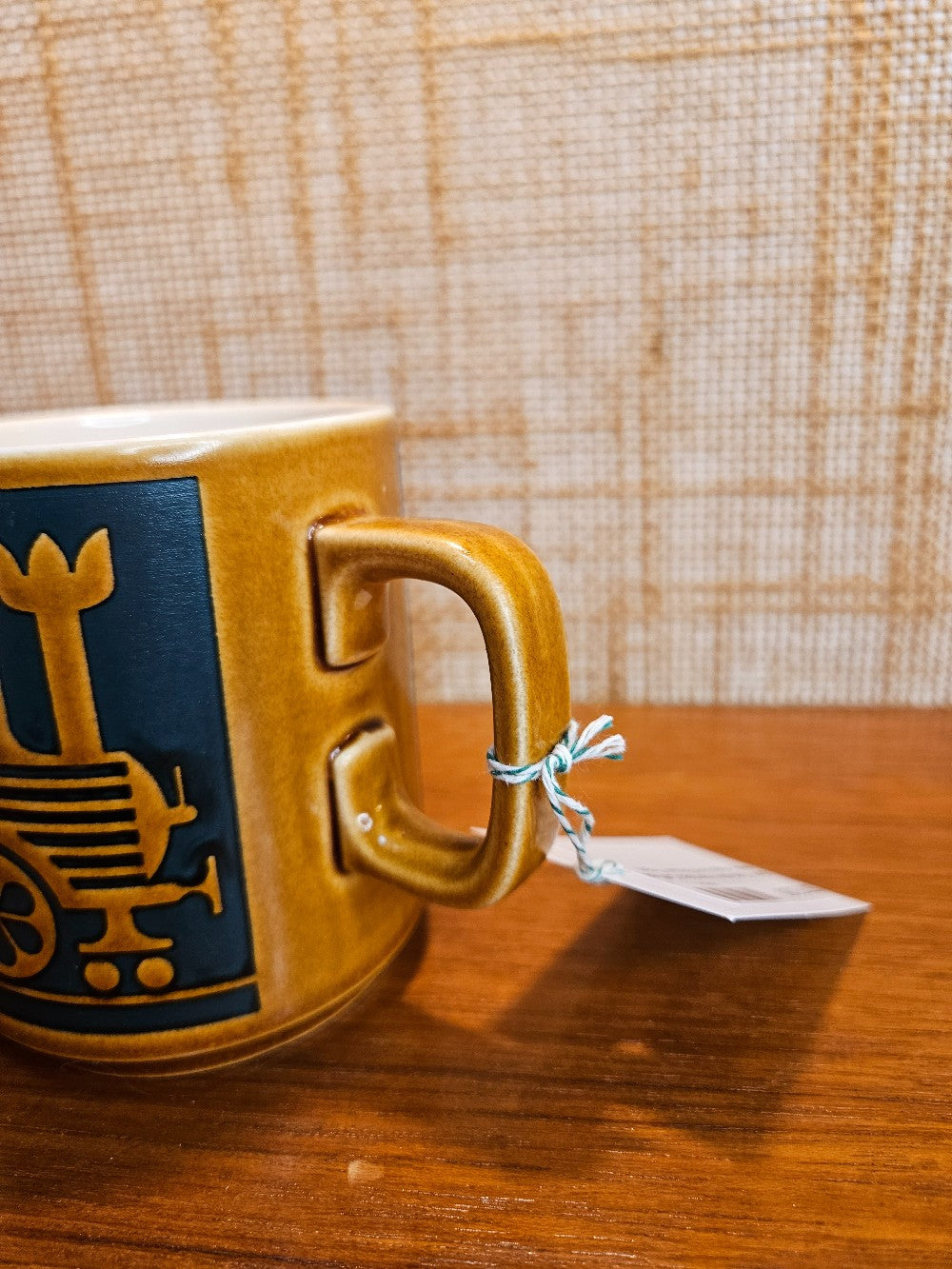 John Clapisson Hornsea Coffee Mug - Aqua and Brown Train|12627