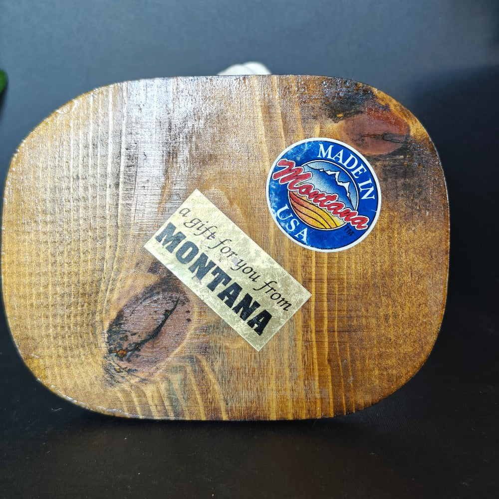 Horse hair ceramic bear head. Signed|13747