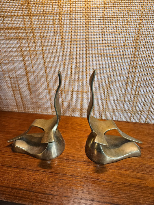 Brass Seagull Bookends|12846
