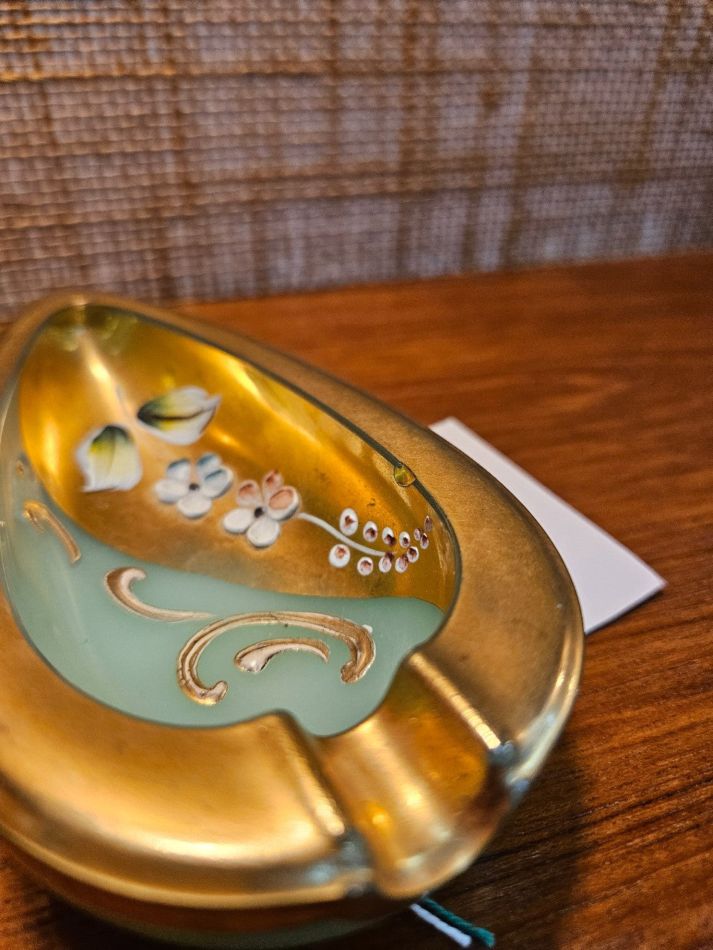 Vintage Murano Opaline Ashtray Handpainted|12482