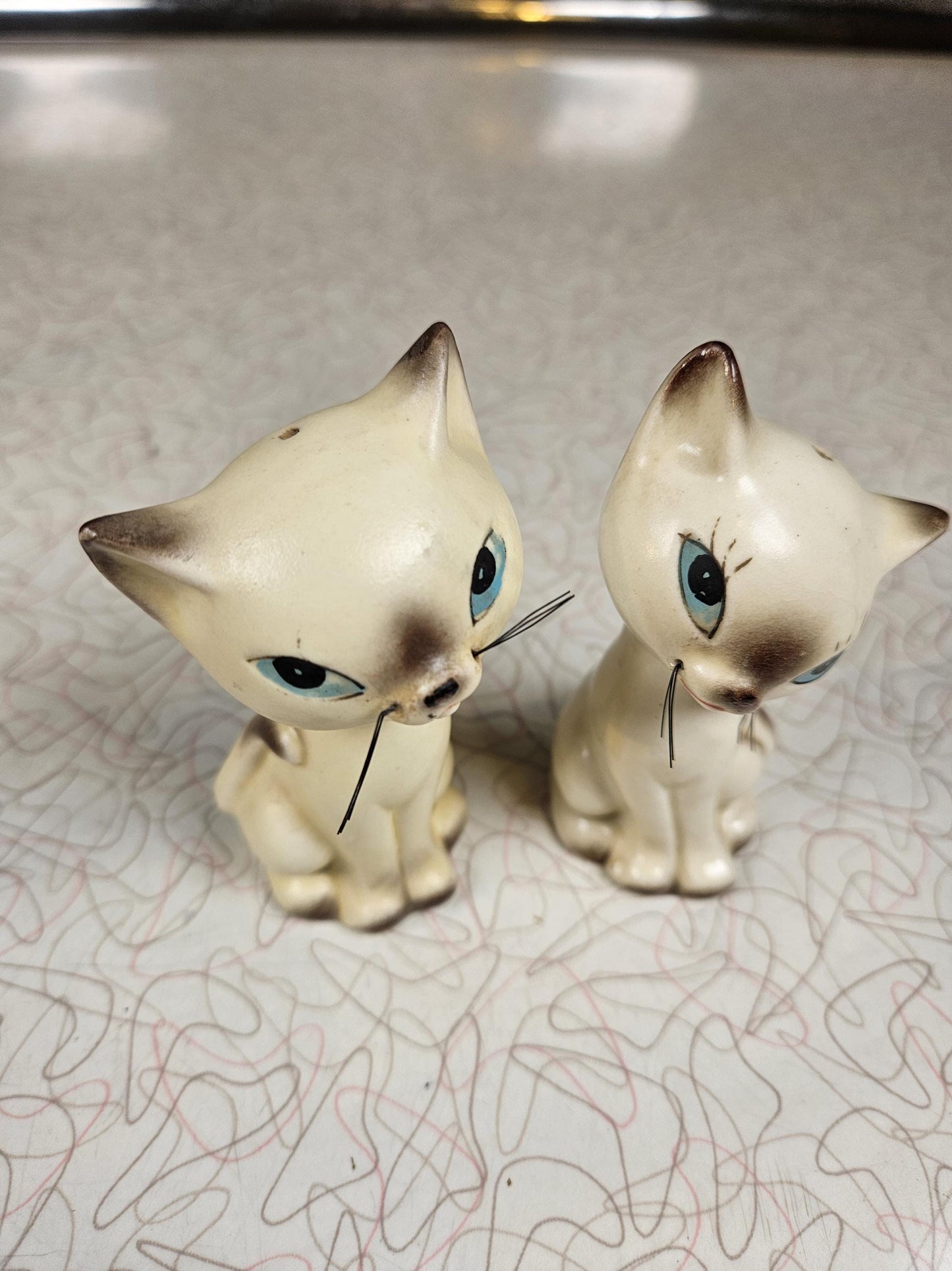Atomic Siamese Cat Salt and Pepper Shakers