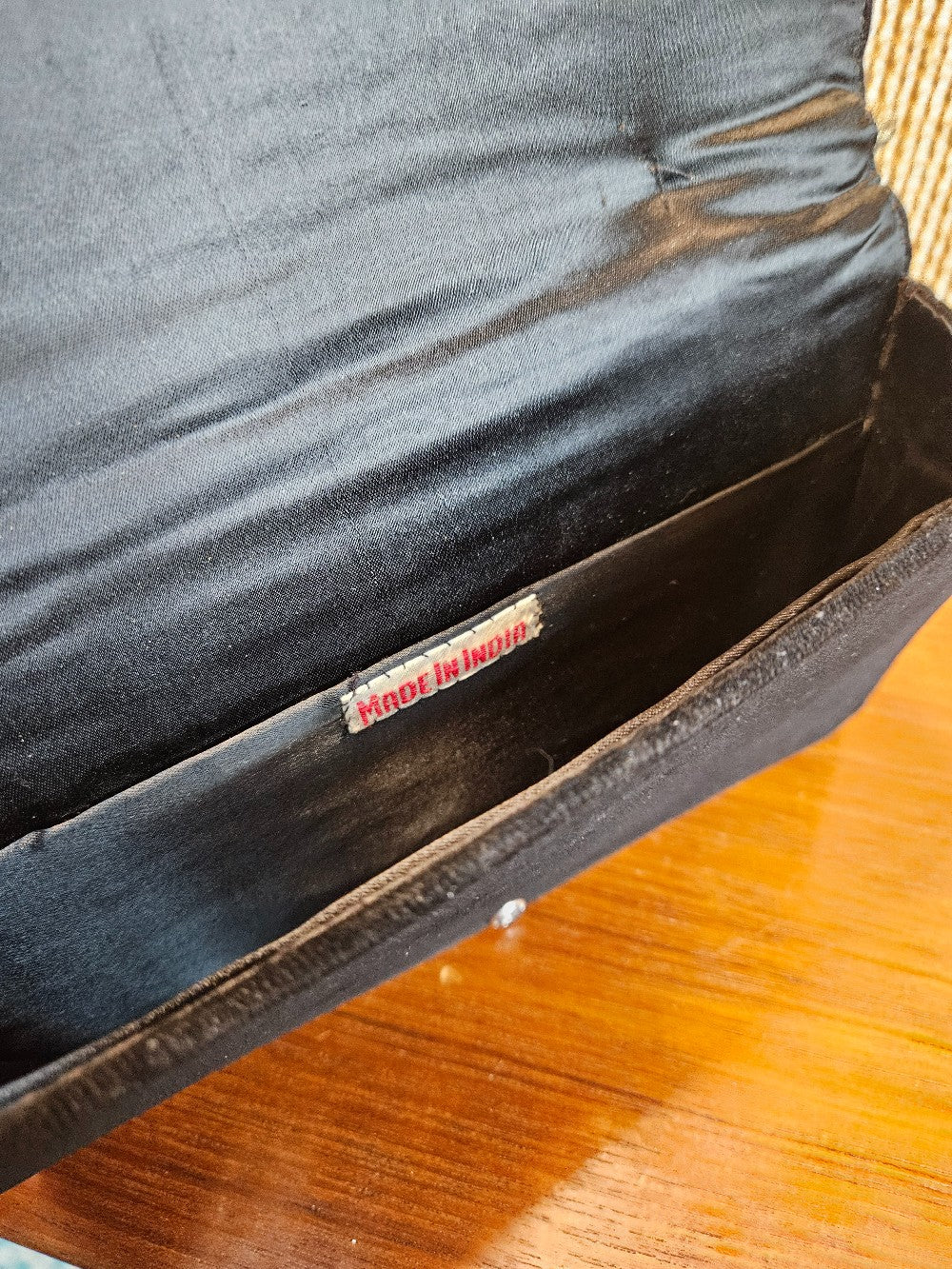 Vintage 1950s Zari Embroidery Handmade Velvet Evening Ba|12767