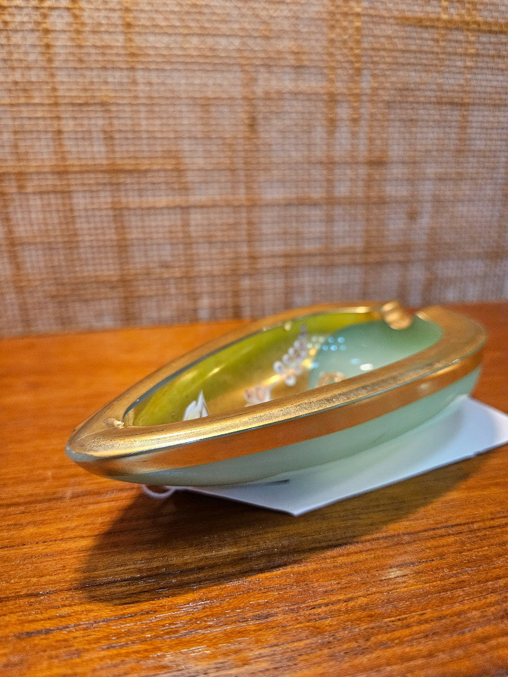 Vintage Murano Opaline Ashtray Handpainted|12483
