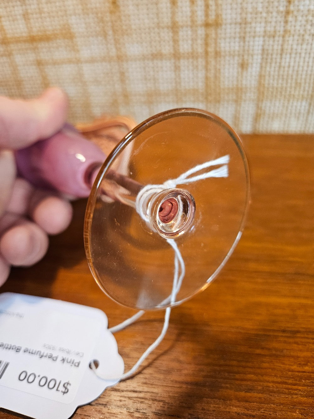 Pink Perfume Bottle Art Deco|12822