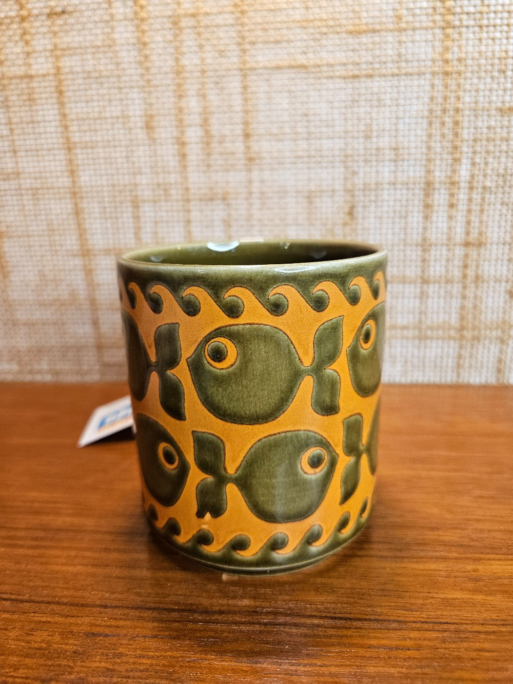 John Clapisson Hornsea Coffee Mug - Green & Orange Fish|12633