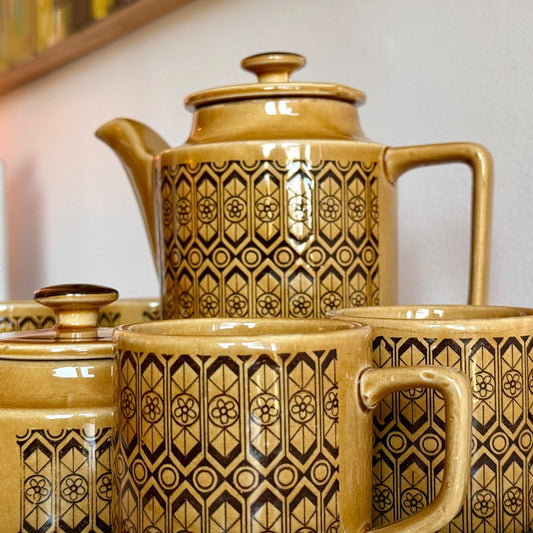 Vintage Japanese stoneware coffee/tea set|12933