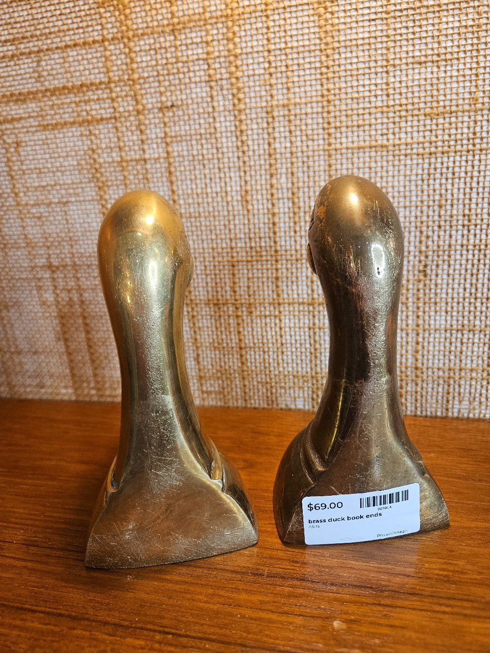 brass duck book ends|12817