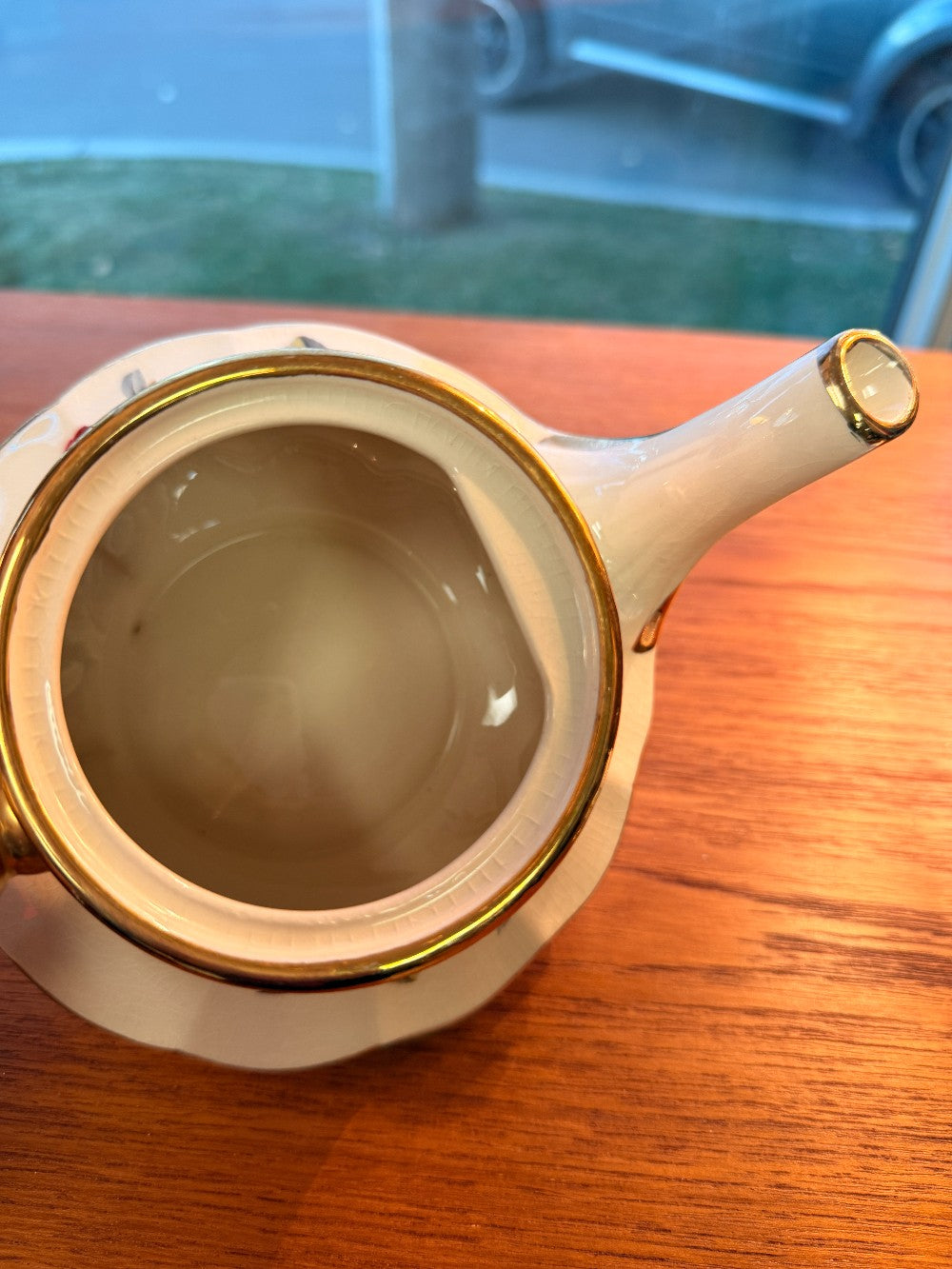 Vintage Sadler Carousel Teapot: Floral Bell Shape|10126
